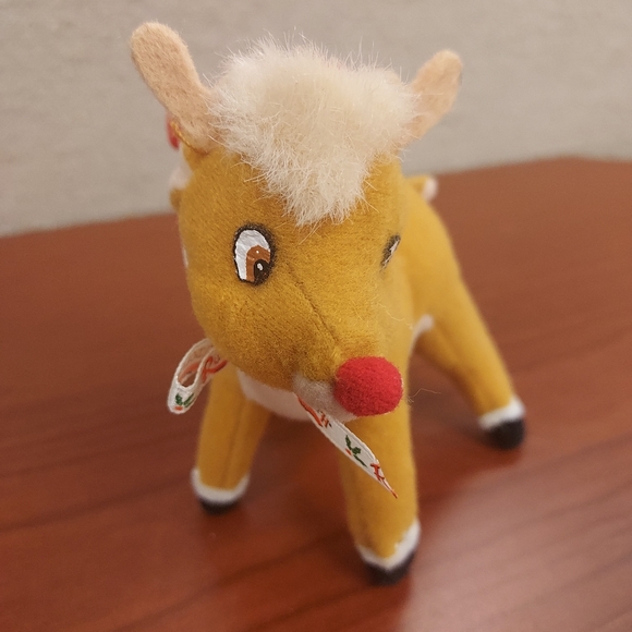 Rudolph the Red Nosed Reindeer Plush 1999 Christmas Animal Ornament Vintage - Picture 2 of 8